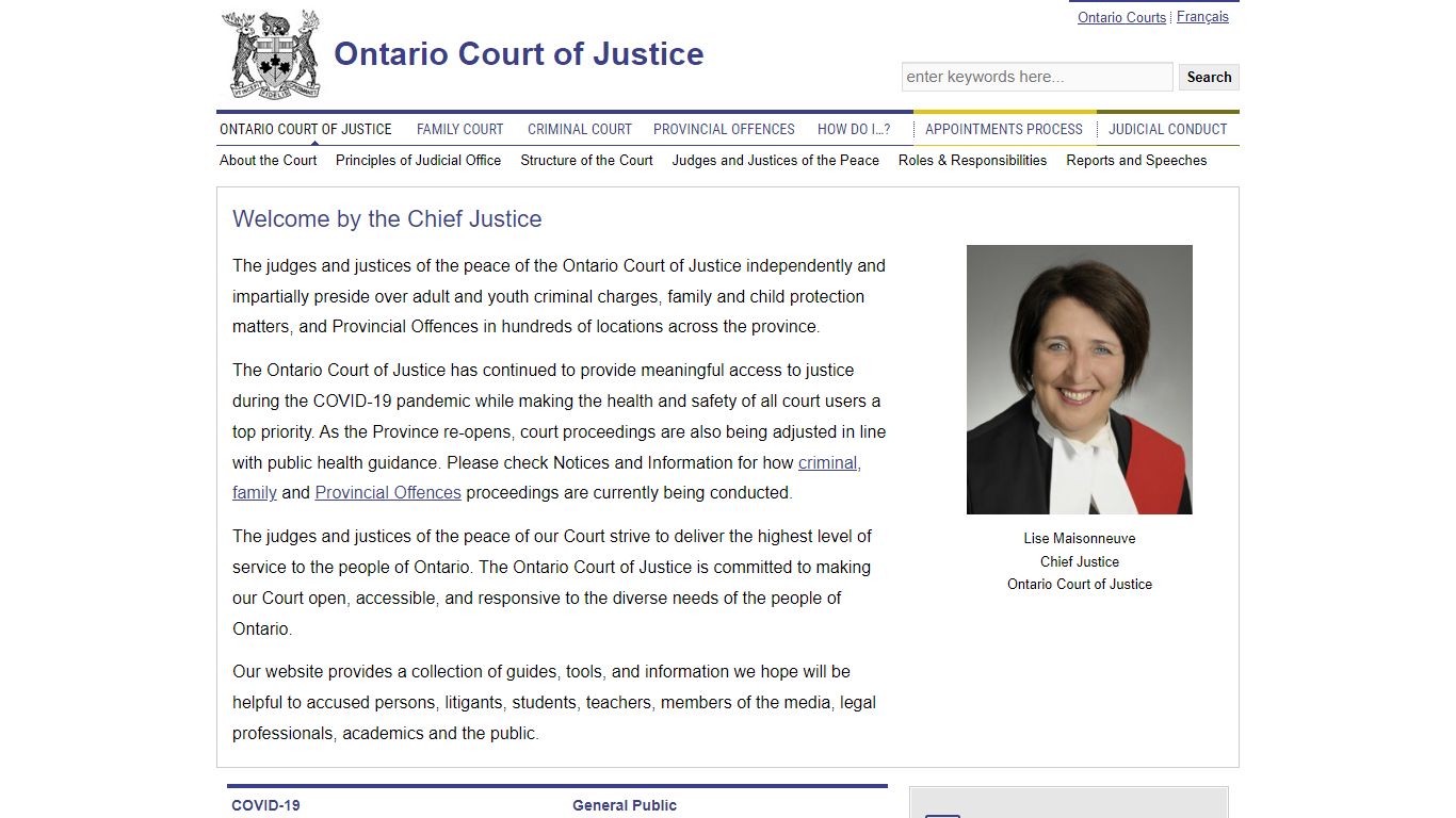 Ontario Court of Justice | Ontario Court of Justice